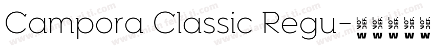 Campora Classic Regu字体转换